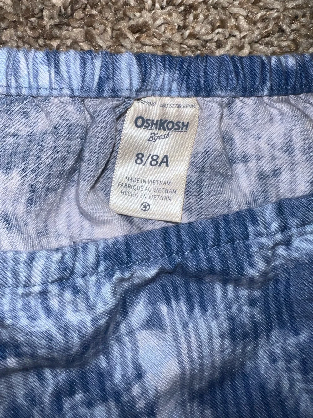 Girl’s Bundle OshKosh B'gosh Blue Floral Top 8 & Vince Camuto Denim Romper 12